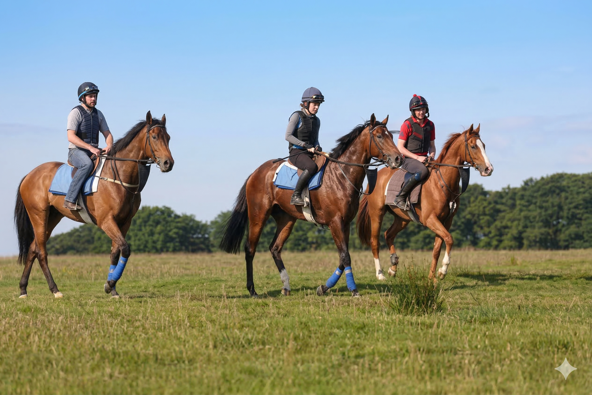 A serene scene of horses grazing in a field with majestic snowy mountains in the backdrop.